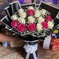 16 white pink rose bouquet aesthetic home delivery